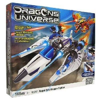 Mega Bloks Dragon Battle - Taisteluhävittäjä ja Lohikäärme -leikkisetti