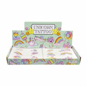 Yksisarvinen Fun-tatuoinnit – Malli: Unicorn (96 kpl)