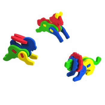 3D El&auml;in Vaahtomuovipalapeli (12 kpl)