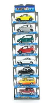 8 kpl Metallileikkiautoja Riippupakkauksessa