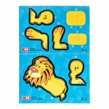 3D-vaahtomuovipalapeli Villiel&auml;imet (48 kpl)