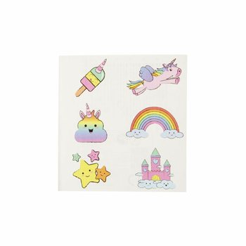 Yksisarvinen Fun-tatuoinnit &ndash; Malli: Unicorn (96 kpl)