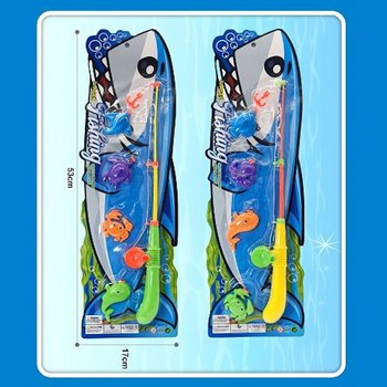 MAGNEETTINEN KALASTUSPELI KORTILLA - 16x53x3,5 cm (12 kpl)