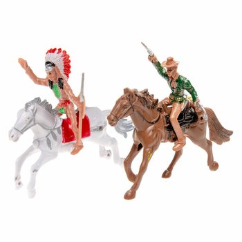 Cowboy- & Intiaanihahmot Hevosella -Lajitelma (12 kpl)