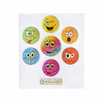 GLITTERTARRAT - MALLI: SMILEY (100 kpl)