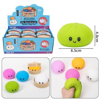 RAGE - Squishy Bun Dumplings ISO (Koko 8.5 x 8.5 x 4.8 cm) - Viral 2026 Fidget Toy (12 kpl)