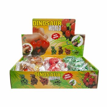 Squishy Mesh Dinosauruspallo - Display (12 kpl)