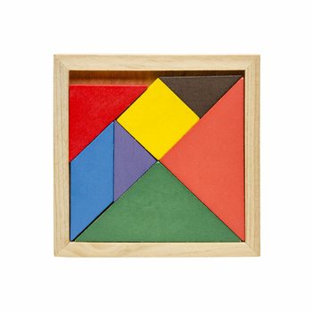 Puinen Tangram-palapelisarja (12 kpl)