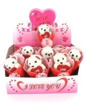 I LOVE YOU -NALLE DISPLAYSSA (12 kpl)