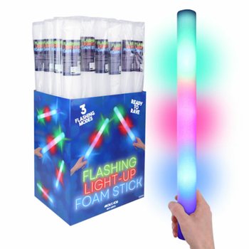 LED-vaahtomuovitikut - Moniv&auml;rinen juhlatikku display-laatikossa (24 kpl)