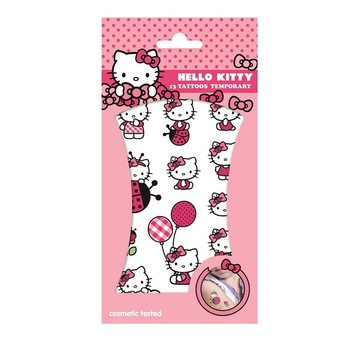 HELLO KITTY Siirtokuvatatuoinnit - Koko 20 x 10 cm (10 kpl)
