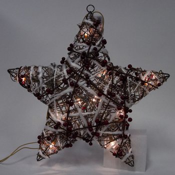 SUURI VALAISEVA JOULUT&Auml;HTI KORISTE 45 CM (2 kpl)