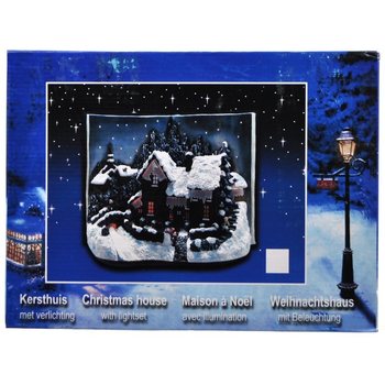 Kirjan muotoinen joulukyl&auml; Glow-valaistuksella