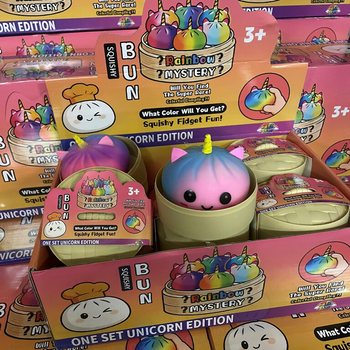 RAGE - Squishy Bun Dumplings SUURI - UNICORN EDITION (8,5 x 8,5 x 7,5 cm) (12 kpl)
