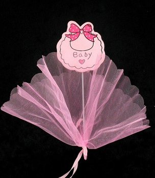 Kankainen koristetikku - Babyrosa (12 kpl)