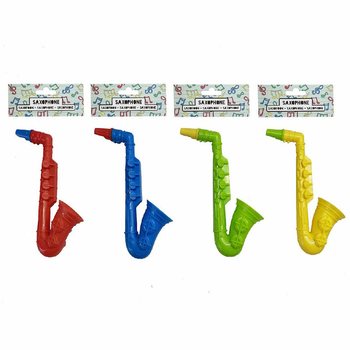 SAKSOFONI - 16 CM KORKEA - MIX V&Auml;RIT (12 kpl)