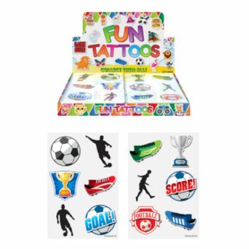 FUN-TATUOINTI - MALLI: JALKAPALLO MYYNTITELINEESSÄ (96 kpl)