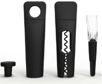 MENU BLADE - VIINISETTI KORKKIRUUVI TWIST + TYHJIÖPUMPPU + DEKANTTERI (1 kpl)