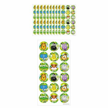 FUN STICKERS – JUNGLE 18 TARRAA PER ARKKI (10 kpl)