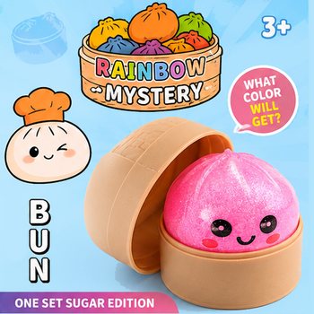 RAGE - Squishy SUGAR EDITION Bun Dumplings PIENI (5.3 x 5.3 x 4.1 Cm) Viral 2026 Fidget-lelu (24 kpl)