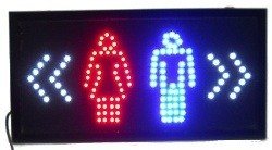 LED-Valokyltti - WC / Toilet