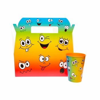 Lasten Menu-laatikko Smiley - 22,5 x 12 x 9,5 cm (24 kpl)