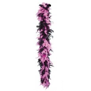 Musta/Vaaleanpunainen Boa Prinsessoille 180 cm (6 kpl)