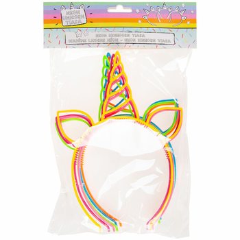 Yksisarvinen Tiara / Panta, Neon-v&auml;rien sekoitus (24 kpl)