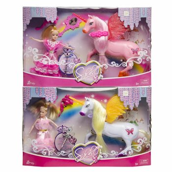 YKSISARVINEN / UNICORN JA PRINSESSA -LEIKKISETTI - UPEASSA LAHJAPAKKAUKSESSA (1 kpl)