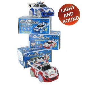 Bump & Go Poliisi-Racer (2 kpl)