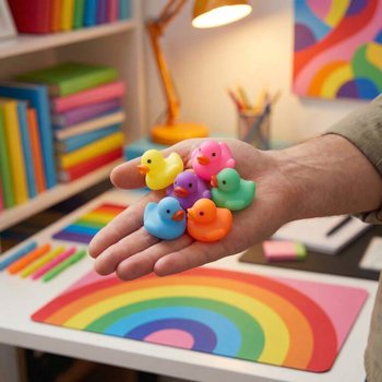 Yll&auml;tyslaatikko Squishy Ankat - Myyntitelineess&auml; (72 kpl)