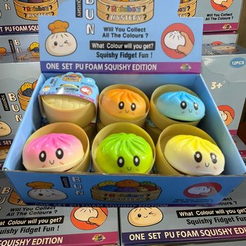 RAGE - Squishy Bun Dumplings ISOT - ONE SET PU FOAM SQUISHY EDITION (12 kpl)