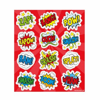 Hauskat tarrat: Comic Signs -teline (120 kpl)