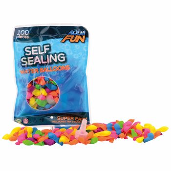 AQUA FUN - 100x Itsesulkeutuvat vesipallot (6-pakkaus)