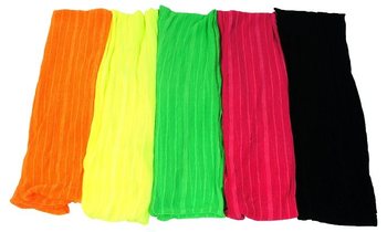 Neonväriset tuubihuivit ohuilla pystyraidoilla (10 kpl)