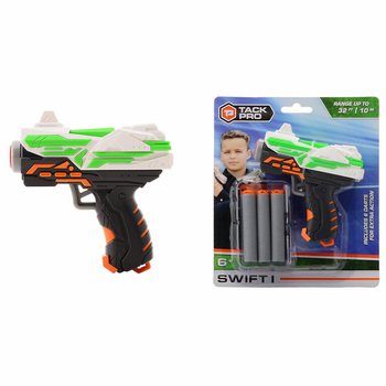 Tack Pro Swift I -leikkipistooli 6 pehme&auml;ll&auml; nuolella - 11 cm