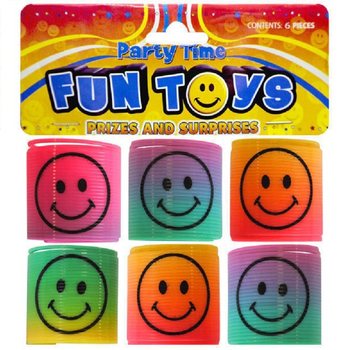 6 KPL MINI SMILEY KIERREJOUSET Ø3.5 CM PUSSISSA (6 PUSSIA)