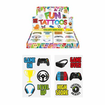 Gamer Fun -tatuoinnit Displaybox (96 arkkia)