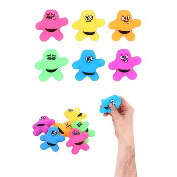 SQUEEZY SPLAT MAN - V&Auml;RISEKOITUS - MYYNTITELINEESS&Auml; (24 kpl)