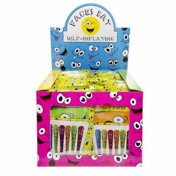 Itsest&auml;&auml;n t&auml;yttyv&auml; Smiley-nuija display-pakkauksessa (48 kpl)