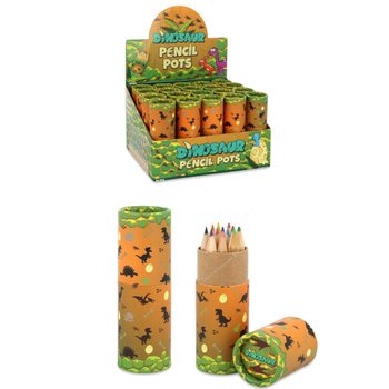 12x V&auml;rikyn&auml;t Putkessa: Malli: Dinosaurus - Display-laatikossa (20 kpl)