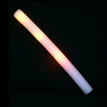 Yksivärinen LED-vaahtomuovivalotikku - Party-valotikku - Oranssi (24 kpl)