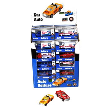 Die-Cast metalliautot myyntitelineessä (36 kpl)