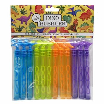 V&auml;rikk&auml;&auml;t dinosaurus-saippuakuplatikut (12 kpl)