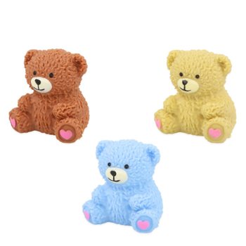 SQUISHY-NALLE SQUEEZY - ERI V&Auml;REJ&Auml; - MYYNTITELINEESS&Auml; (12 kpl)