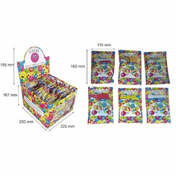 ITSET&Auml;YTTYV&Auml;T SMILEY-K&Auml;SIPALLOT (48 kpl)