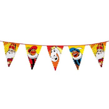 Suuri Sinterklaas & Piet -lippunauha 6 metri&auml; (13 kpl)