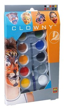 SES Clowny Vesiliukoinen Kasvomaalaussetti (10 väriä) (1 kpl)