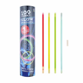 Valotikkurannekkeet Glow - 100 kpl Putkessa
