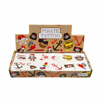 Merirosvo-tatuoinnit - Display (96 kpl)